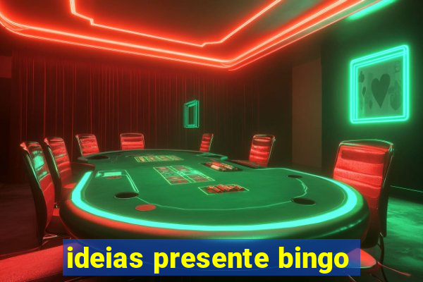 ideias presente bingo